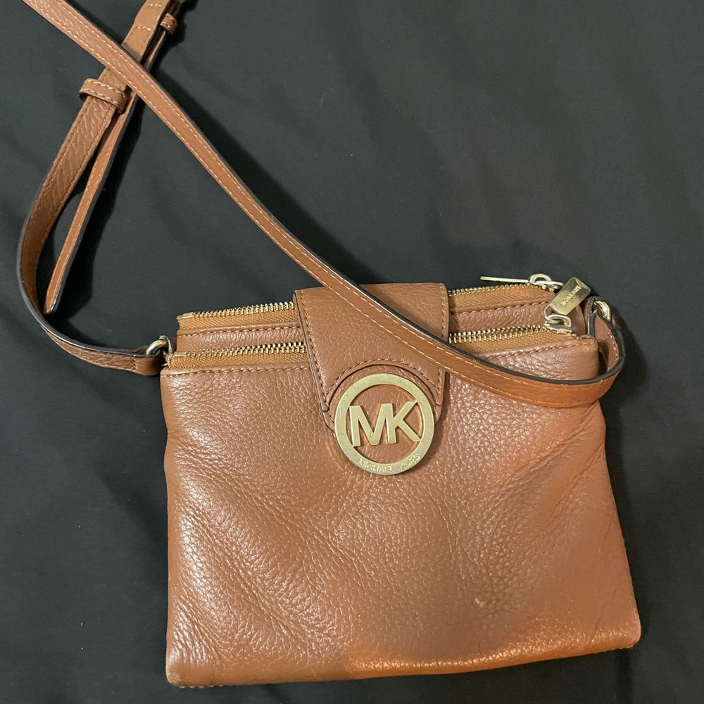 Michael Kors brown leather purse